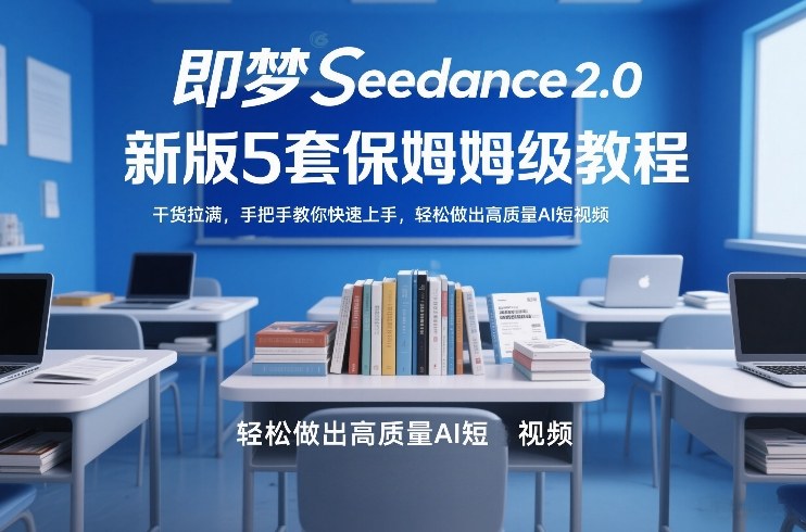 即梦Seedance2.0新版5套保姆级教程,干货拉满,手把手教你快速上手,轻松做出高质量AI短视频-知创网