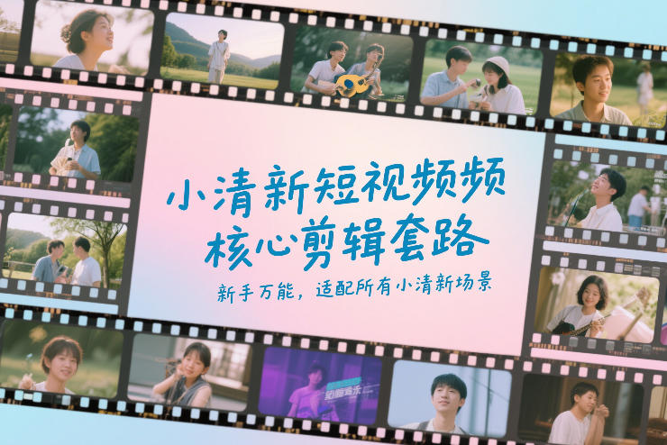 小清新短视频核心剪辑套路,新手万能,适配所有小清新场景-知创网