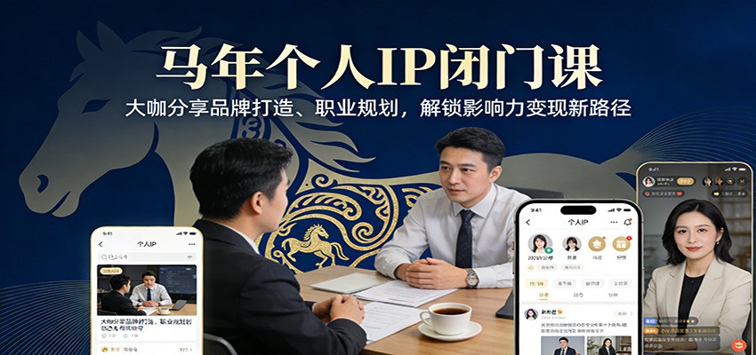 马年个人IP闭门课，大咖分享品牌打造、职业规划，解锁影响力变现新路径-知创网