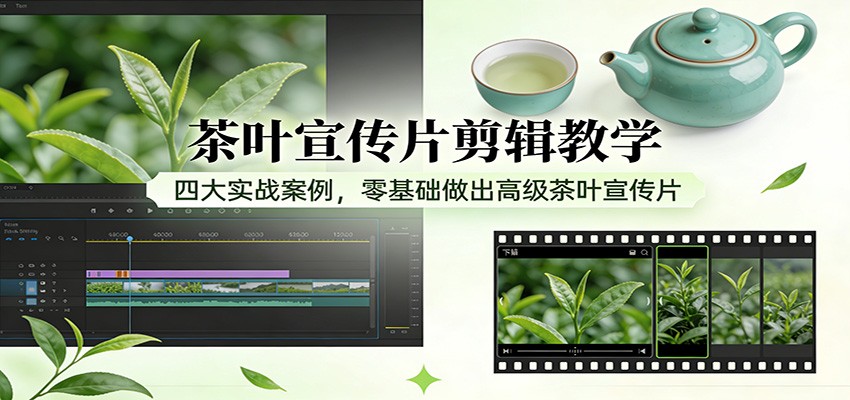 茶叶宣传片剪辑教学:四大实战案例,零基础做出高级茶叶宣传片-知创网