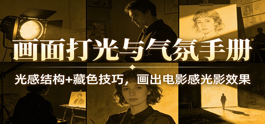 画面打光与气氛手册:光感结构+藏色技巧,画出电影感光影效果-知创网