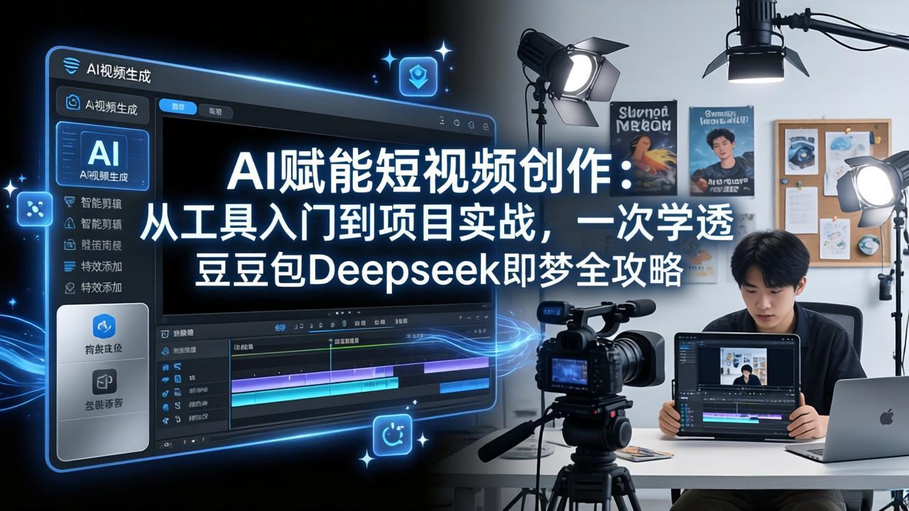 （17762期）AI赋能短视频创作：从工具入门到项目实战，一次学透豆包Deepseek即梦全攻略-知创网