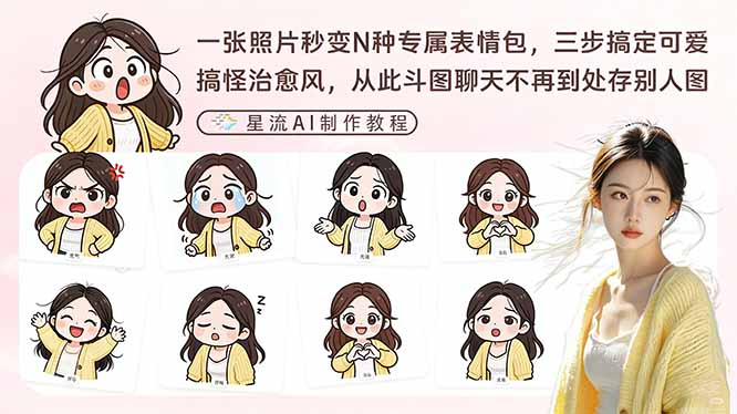 (17482期)一张照片秒变N种专属表情包,三步搞定可爱搞怪治愈风,从此斗图聊天不再到处存别人图-知创网