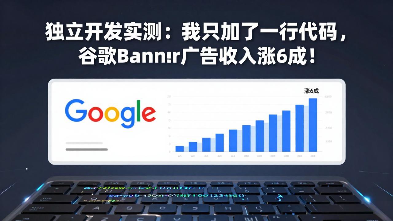 （17574期）付费文章：独立开发实测：我只加了一行代码，谷歌Banner广告收入涨6成！-知创网