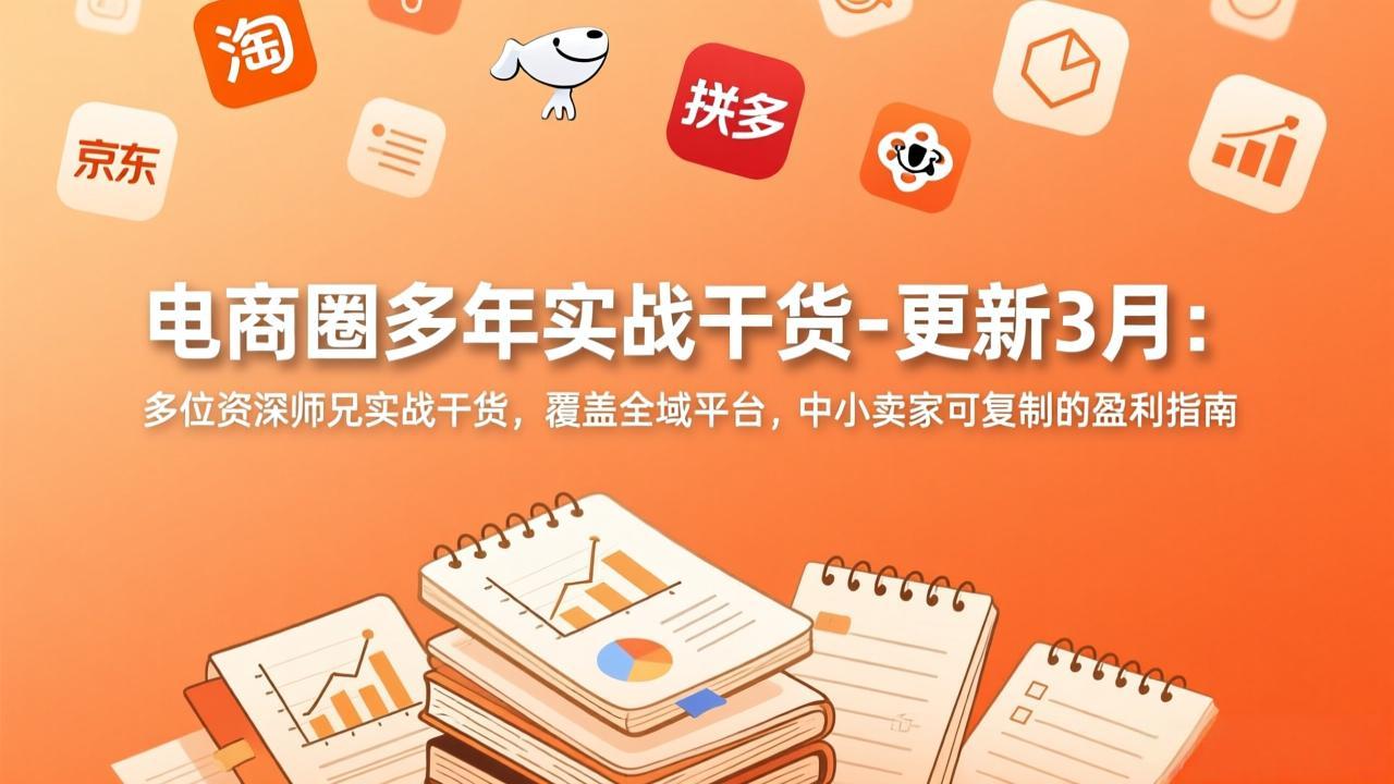 （17576期）电商圈多年实战干货-更新3月：多位资深师兄实战干货，覆盖全域平台，中小卖家可复制的盈利指南-知创网
