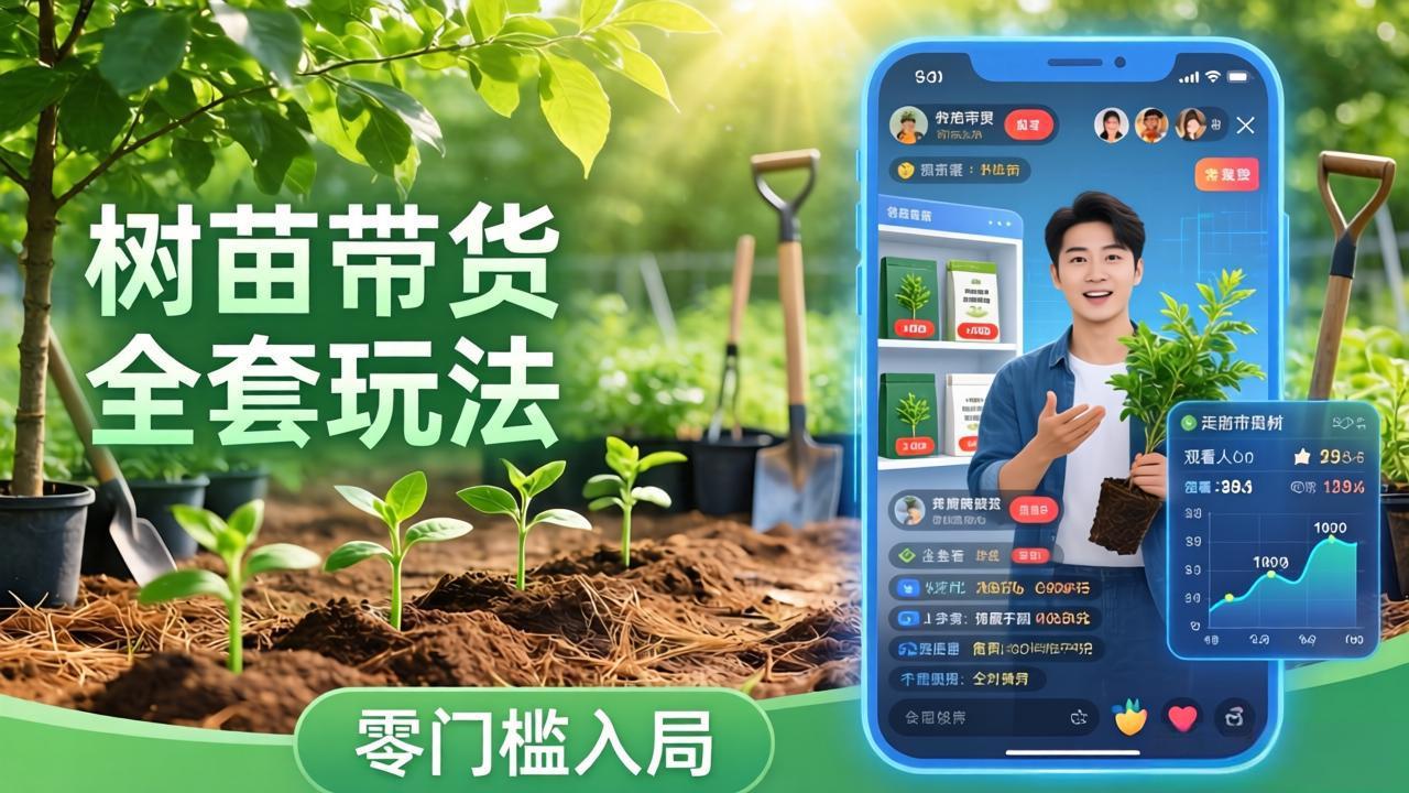 （17729期）视频号AI树苗带货全套玩法：零门槛入局，掌握豆包、千问等AI工具制作树苗视频的全套流程-知创网