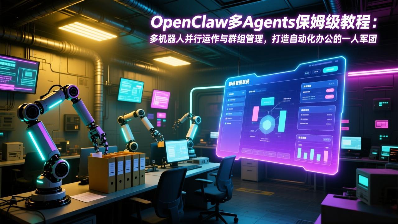 （17563期）OpenClaw多Agents保姆级教程：多机器人并行运作与群组管理，打造自动化办公的一人军团-知创网