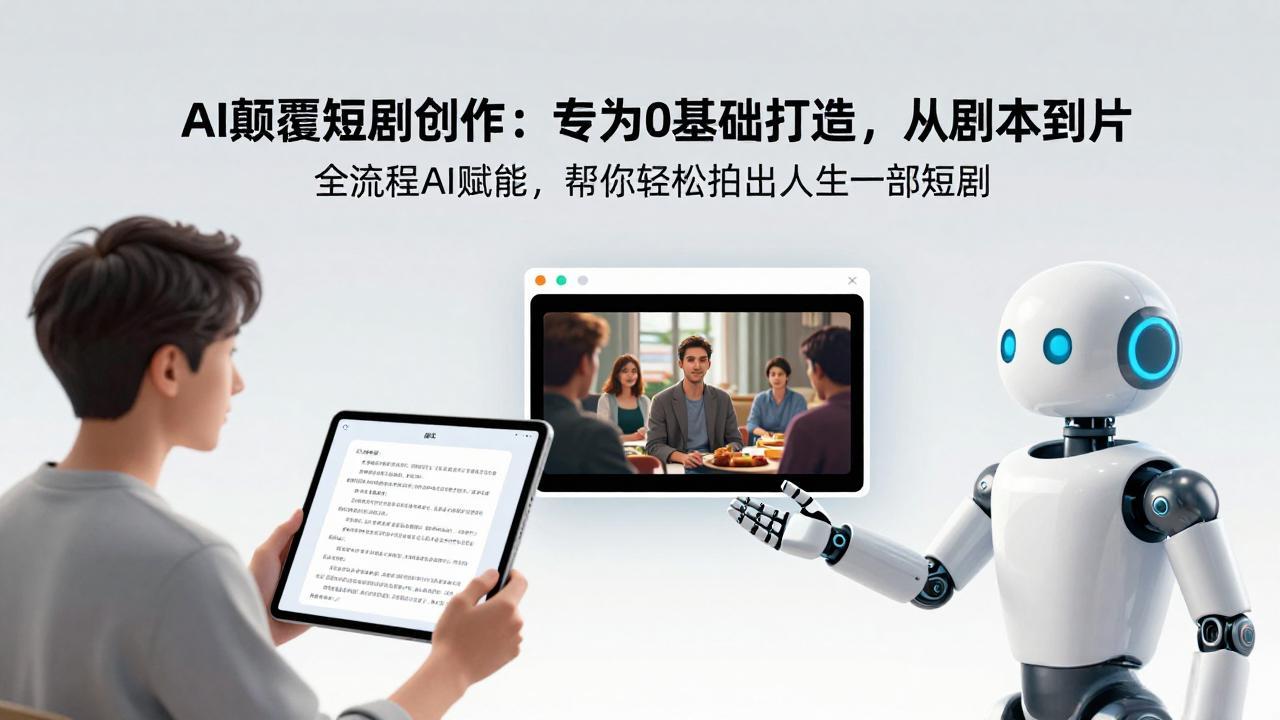 （17564期）AI颠覆短剧创作：专为0基础打造，从剧本到成片全流程AI赋能，帮你轻松拍出人生第一部短剧-知创网
