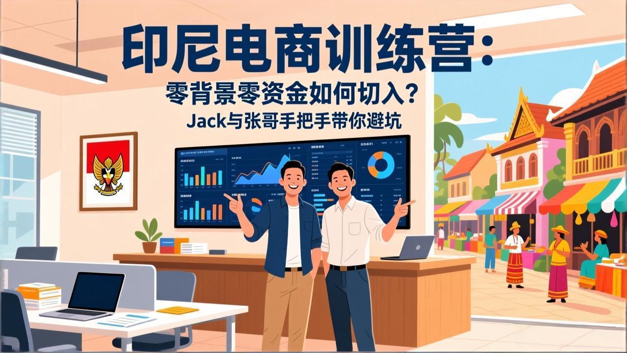（17533期）印尼电商训练营：零背景零资金如何切入？Jack与张哥手把手带你避坑-知创网