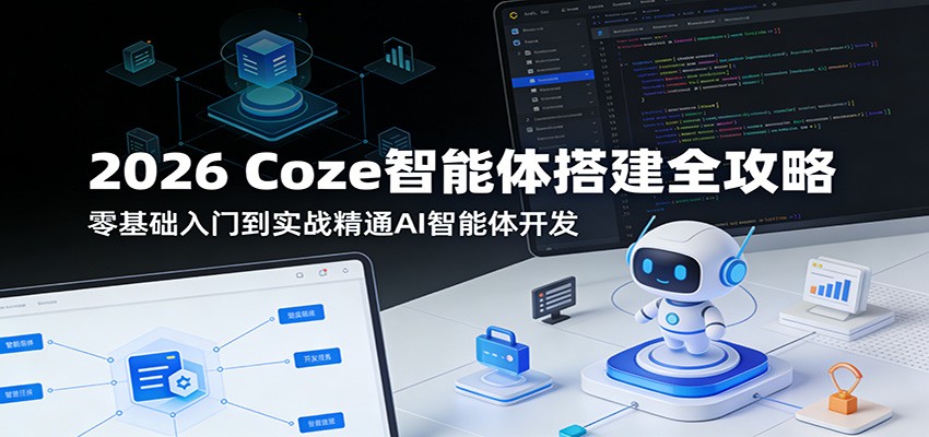 2026 Coze智能体搭建全攻略：零基础入门到实战精通AI智能体开发-知创网