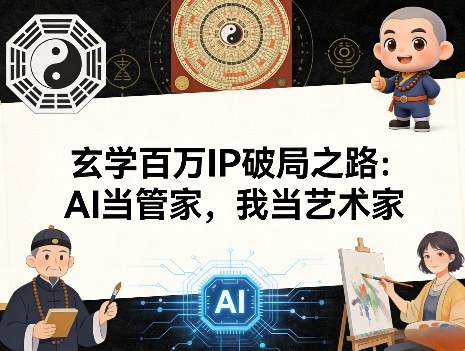 玄学百万IP破局之路：AI当管家，我当艺术家-知创网