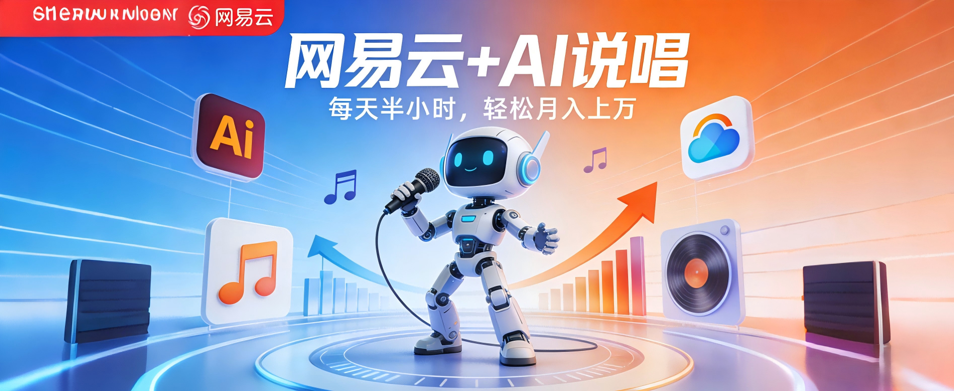 网易云+AI说唱，每天半小时，轻松月入上万-知创网