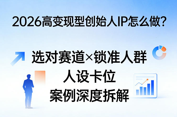 2026高变现型创始人IP怎么做？选对赛道×锁准人群×人设卡位×案例深度拆解-知创网