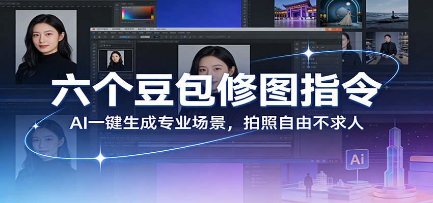 六个豆包修图指令：AI 一键生成专业场景，拍照自由不求人-知创网