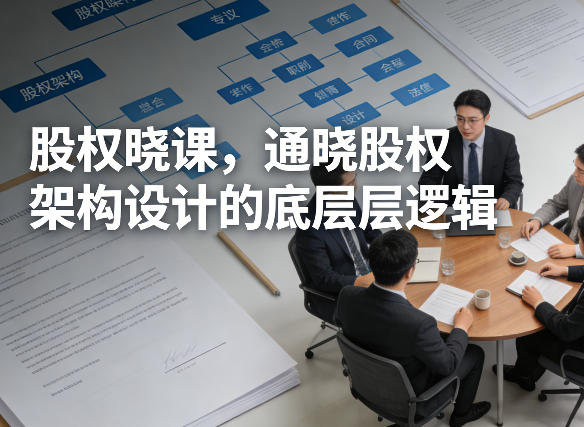 股权晓课，通晓股权架构设计的底层逻辑-知创网