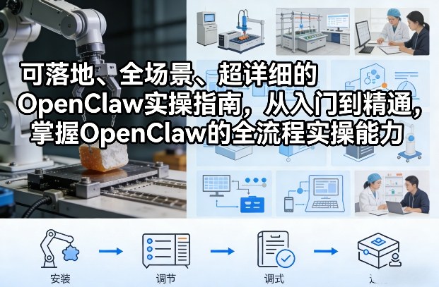 可落地、全场景、超详细的OpenClaw实操指南,从入门到精通,掌握OpenClaw的全流程实操能力-知创网