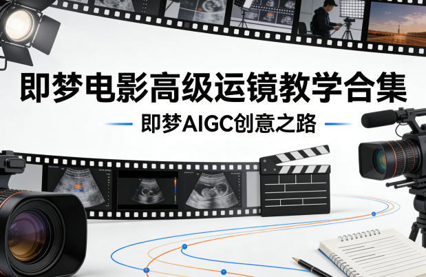 即梦电影高级运镜教学合集，即梦AIGC创意之路-知创网
