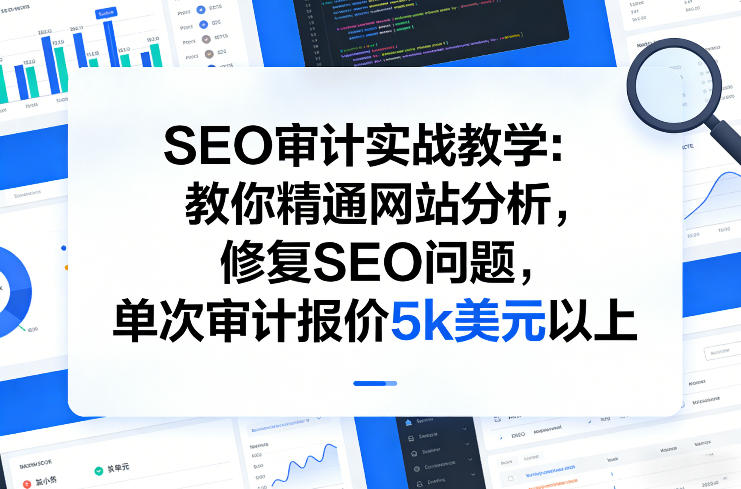 SEO审计实战教学：教你精通网站分析，修复SEO问题，单次审计报价5k美元以上-知创网