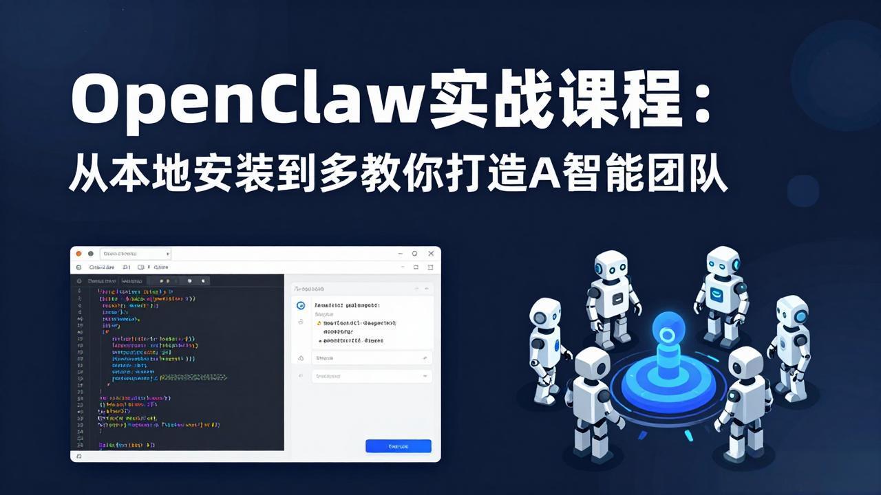 (17883期)OpenClaw实战课程:从本地安装到多Agent协同,手把手教你打造AI智能团队-知创网