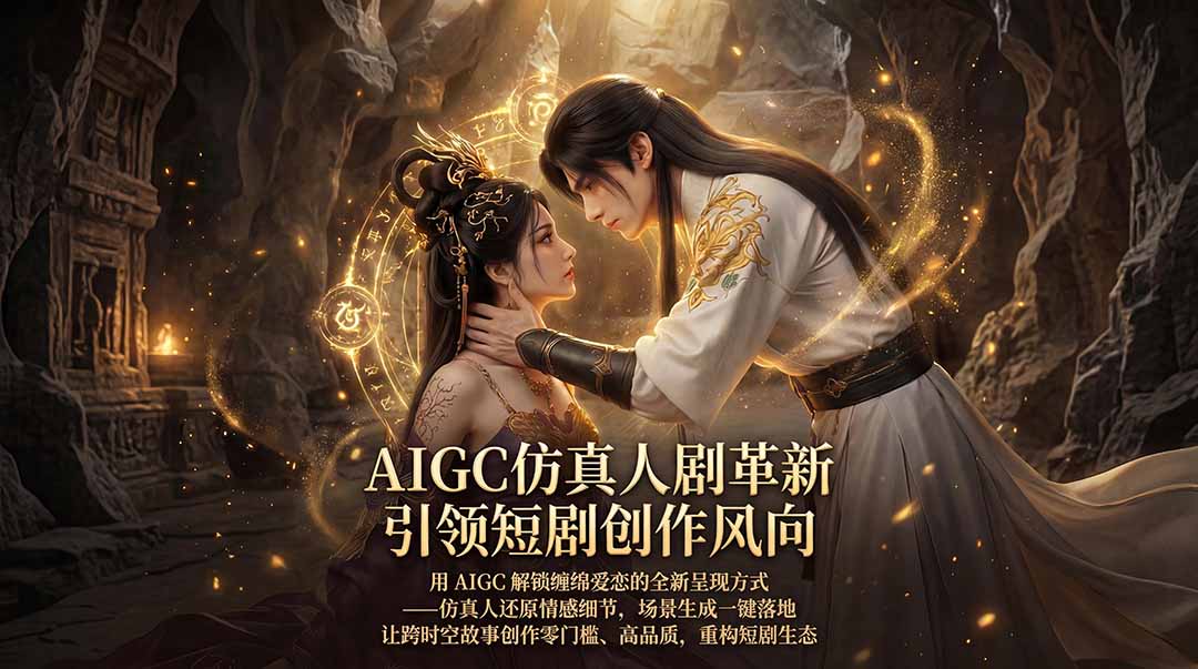 （18199期）AIGC 仿真人短剧创作革新，解锁仙侠爱恋全新呈现，一键出高质场景，零门槛打造爆款剧集-知创网