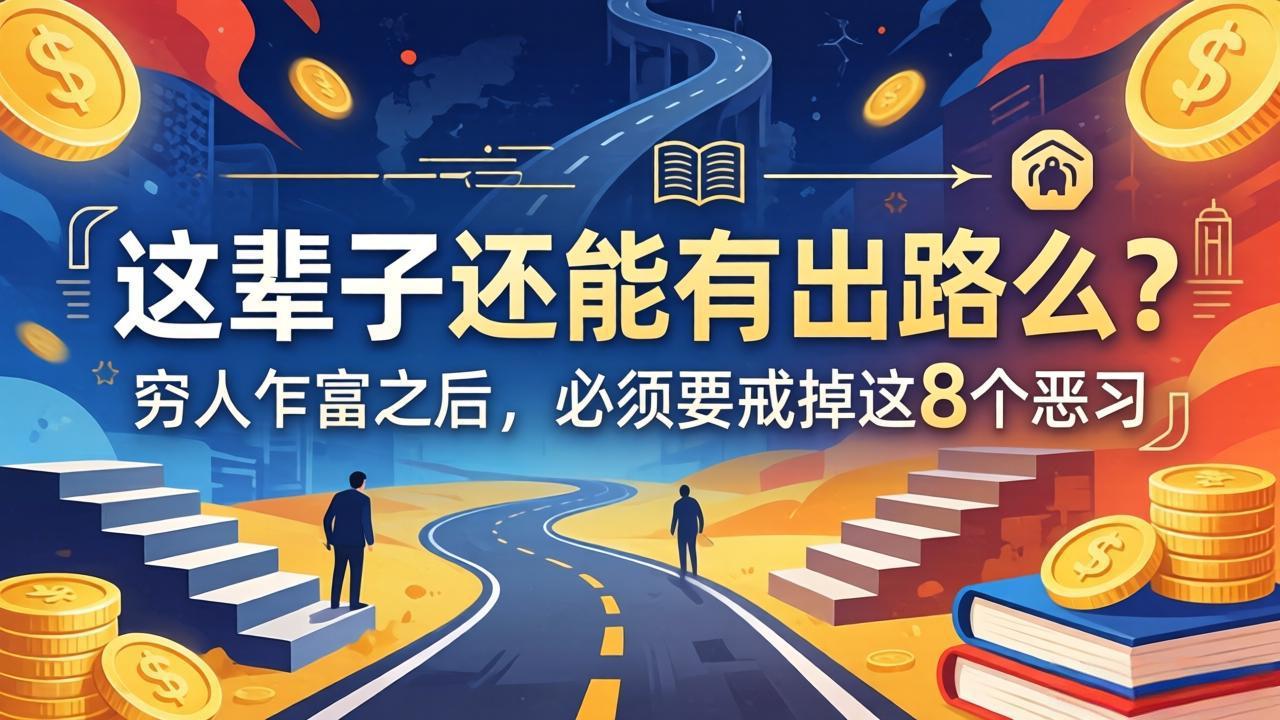 （18214期）关于人生两篇付费文章【这辈子还能有出路么？】【穷人乍富之后，必须要戒掉这8个恶习】-知创网