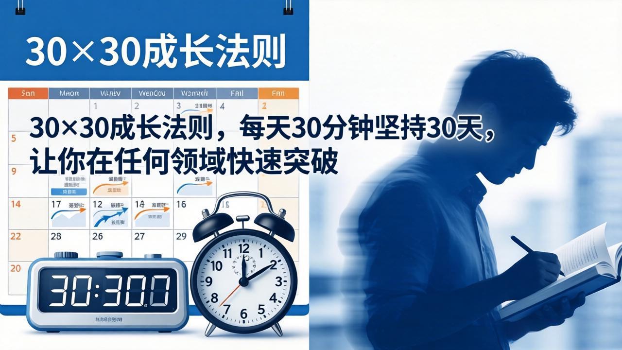 （18057期）付费文章：30×30成长法则，每天30分钟坚持30天，让你在任何领域快速突破-知创网