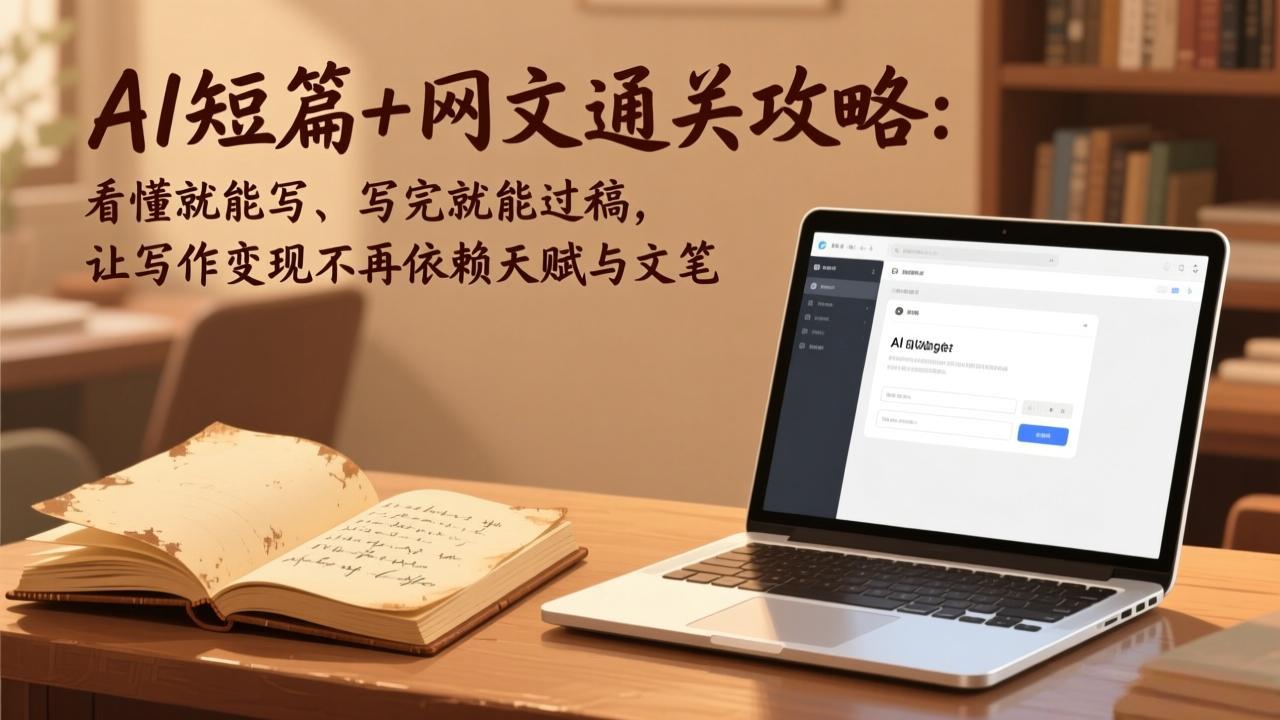 （18064期）AI短篇+网文通关攻略-更新4月：看懂就能写、写完就能过稿，让写作变现不再依赖天赋与文笔-知创网