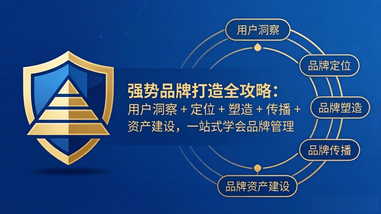 （17889期）强势品牌打造全攻略：用户洞察 + 定位 + 塑造 + 传播 + 资产建设，一站式学会品牌管理-知创网