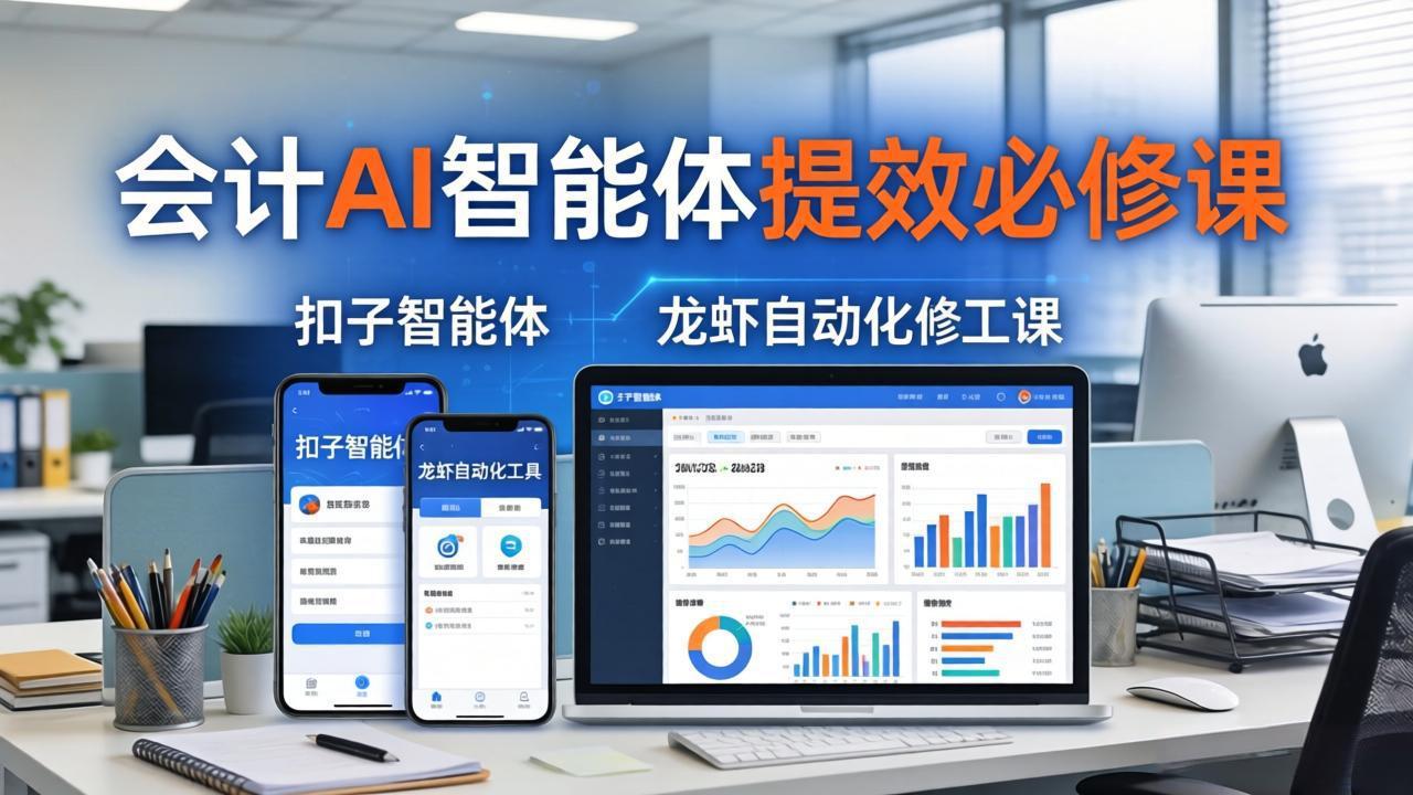 （18151期）财务会计AI智能体提效必修课：扣子智能体+龙虾自动化+报表分析，一站式提升财务工作效率-知创网