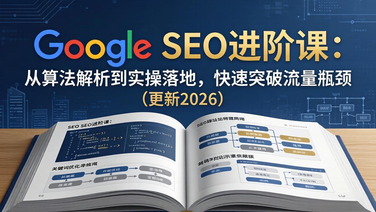 （18048期）Google SEO进阶课：从算法解析到实操落地，快速突破流量瓶颈（更新2026）-知创网