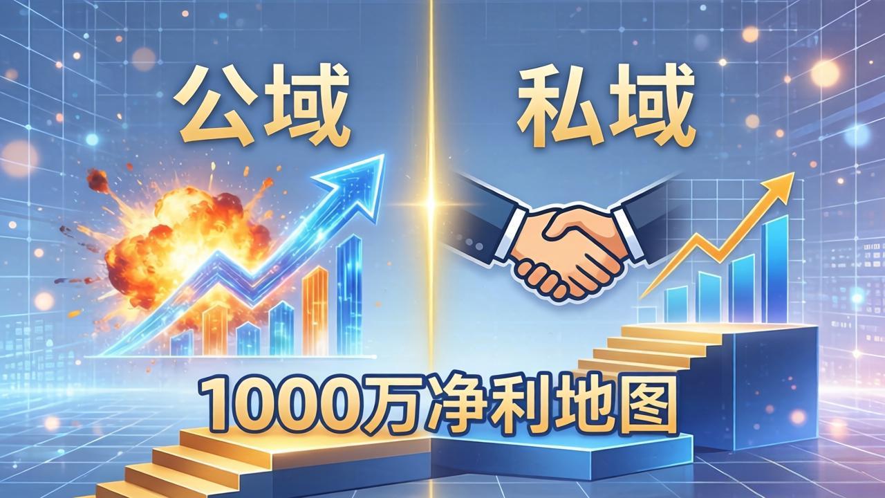 （18217期）公域玩命出爆款，私域悄悄做成交：这套AI内训课，2026给你打通1000万净利的地图-知创网