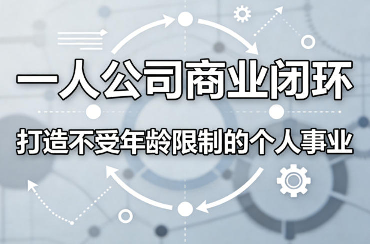 一人公司商业闭环，打造一份不受年龄限制的个人事业-知创网