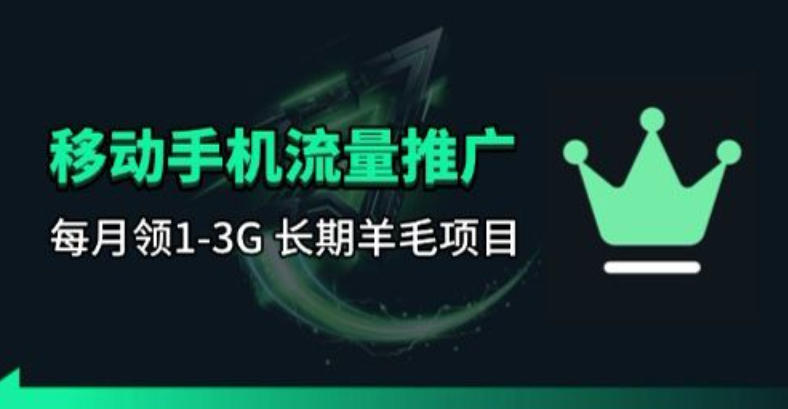 手机流量领取推广_每月一轮，刚需类的长期项目-知创网