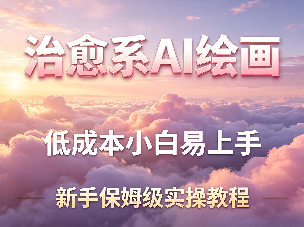 治愈系AI绘画提示词项目,低成本小白易上手,每天10分钟,新手保姆级实操教程-知创网