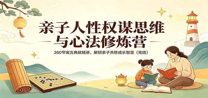 亲子人性权谋思维与心法修炼营：260节寓言典故精讲，解锁亲子共修成长智慧（完结）-知创网