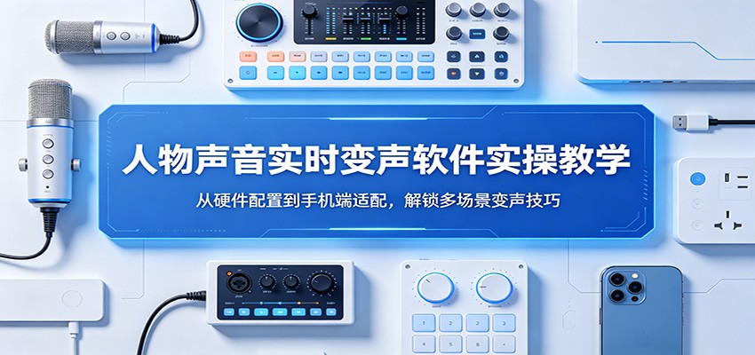 人物声音实时变声软件实操教学：从硬件配置到手机端适配，解锁多场景变声技巧-知创网
