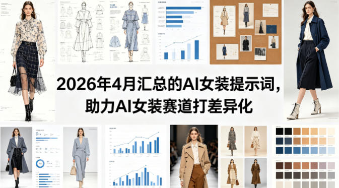 2026年4月汇总的AI女装提示词，助力AI女装赛道打差异化-知创网