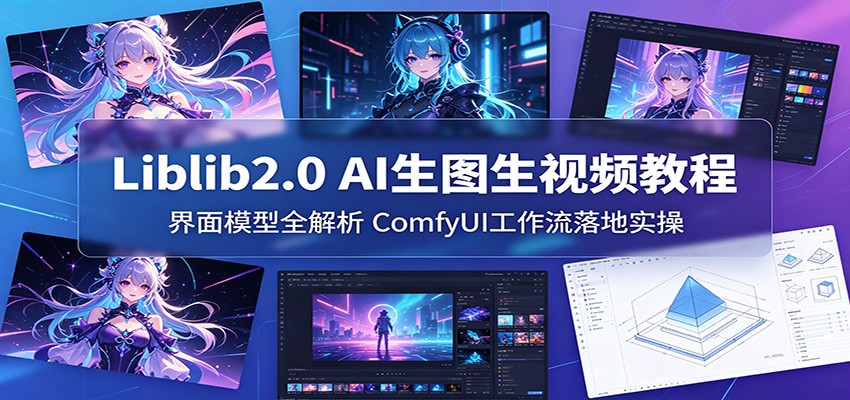 Liblib2.0 AI生图生视频教程：界面模型全解析，ComfyUI工作流落地实操-知创网