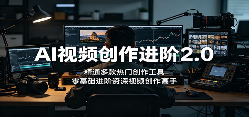 AI视频创作进阶2.0：精通多款热门创作工具，零基础进阶资深视频创作高手-知创网