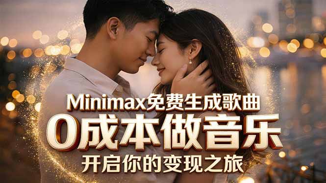 （18401期）Minimax免费生成歌曲实测！0成本做音乐，说唱流行Lofi一键生成-知创网
