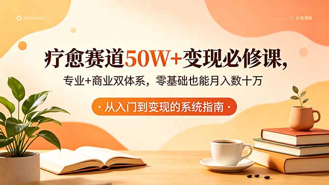 （18523期）疗愈赛道50W+变现必修课，专业+商业双体系，零基础也能月入数十万-知创网