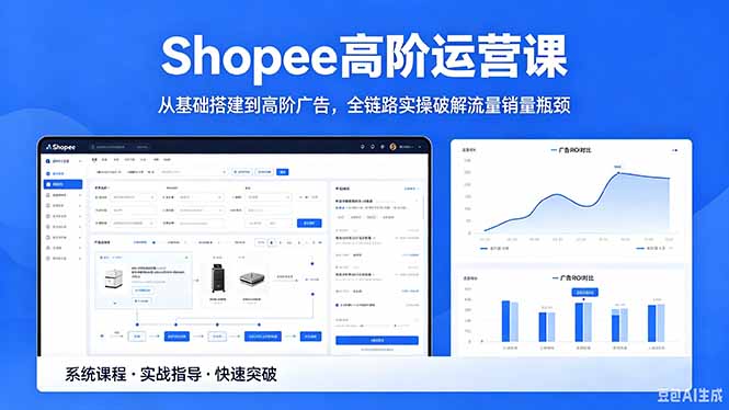 （18499期）Shopee高阶运营课-2026年5月更新，从基础搭建到高阶广告，全链路实操破解流量销量瓶颈-知创网