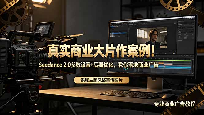 （18484期）真实商业大片作案例！Seedance 2.0参数设置+后期优化，教你落地商业广告-知创网