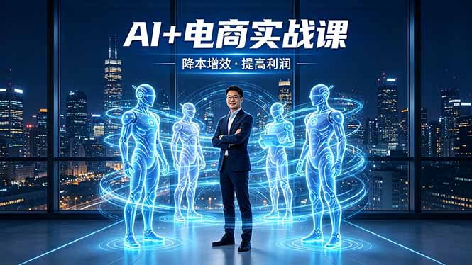 （18328期）AI+电商实战课，1人+N个AI 智能体，把SOP变AI员工，实现降本增效提高利润-知创网