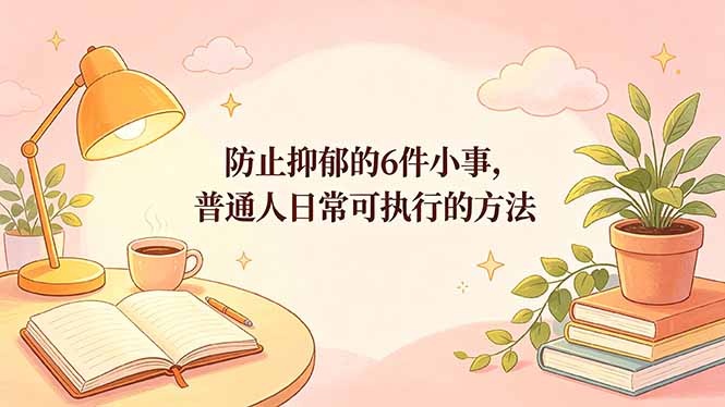 （18385期）付费文章：防止抑郁的6件小事，普通人日常可执行的方法-知创网