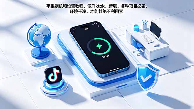 （18558期）苹果刷机和设置教程，做Tiktok、跨境、各种项目必备，环境干净，才能杜绝不利因素-知创网