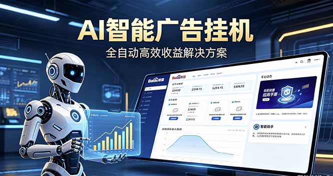 （18661期）Ai智能广告挂机 别再瞎折腾了！这个全自动挂机项目，新手当天见钱，告别频繁换项目的烦恼-知创网