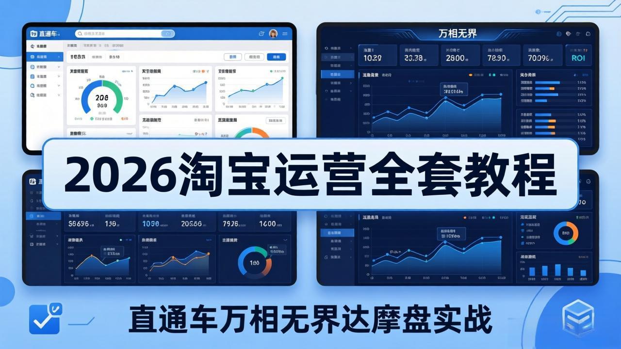 （18308期）2026淘宝运营全套教程(更新5月3日)，直通车万相无界达摩盘实战，从基础到进阶提升流量转化-知创网