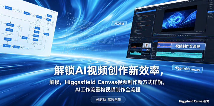 解锁AI视频创作新效率,Higgsfield Canvas视频制作新方式详解,AI工作流重构视频制作全流程-知创网