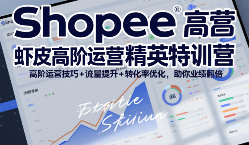 Shopee虾皮高阶运营精英特训营，高阶运营技巧+流量提升+转化率优化，助你业绩翻倍（更新26年5月）-知创网